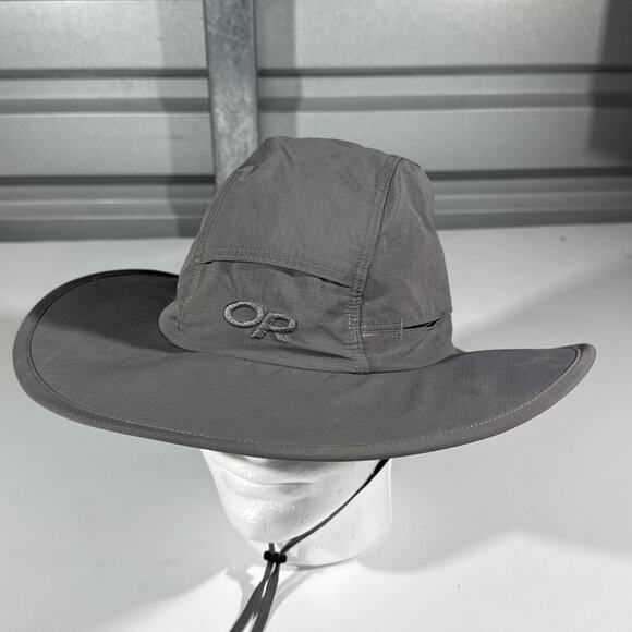 Outdoor Research Unisex Beige Hiking Sun Hat Size Large Nylon Blend Drawstring - Picture 1 of 9